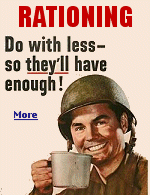 During the Second World War, you couldn't just buy as much sugar or butter or meat as you wanted, nor could you fill up your car with gas whenever you liked. 